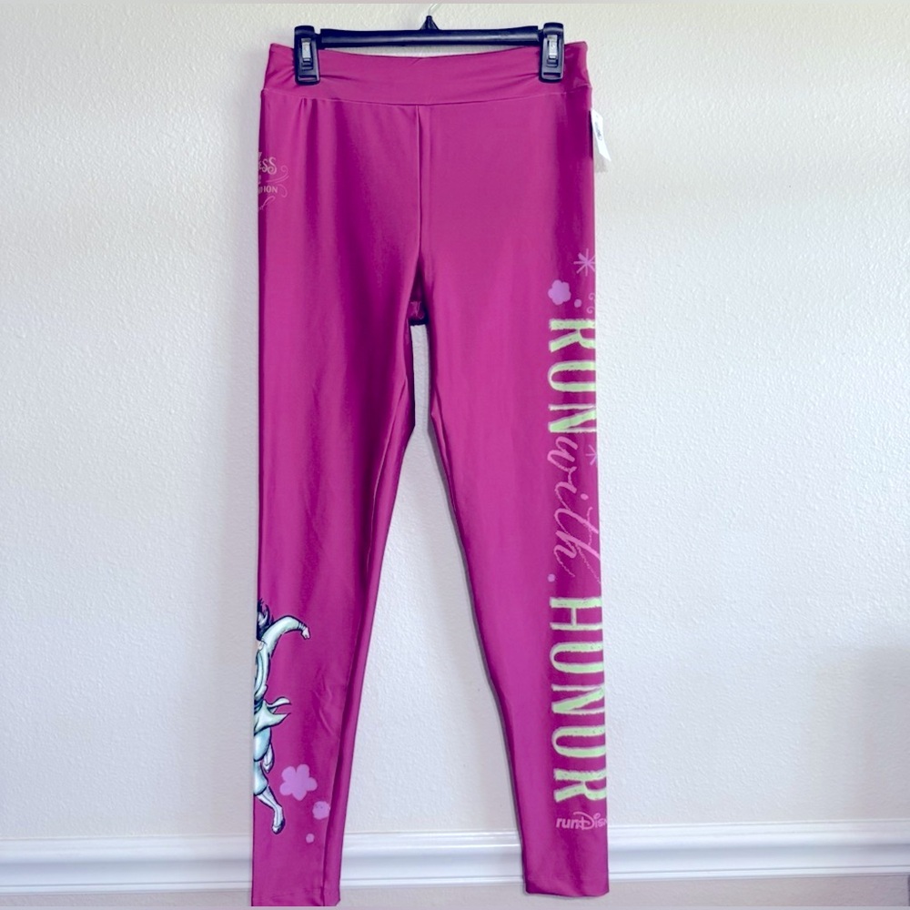 Disney Magenta Leggings with Character Accent